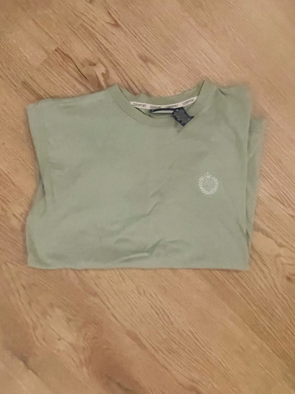 Casual Crewneck Short Sleeve T-Shirt - Sage Green